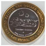 OSHEAS CASINO - $10 .999 SILVER TOKEN (551 B52)
