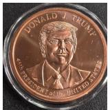 DONALD TRUMP .999 FINE COPPER  (355)