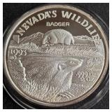2oz .999 FINE SILVER - NEVADA'S WILDLIFE (843 V)