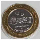 OSHEAS CASINO - $10 .999 SILVER TOKEN (551 B45)