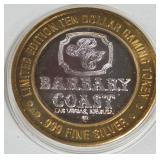 BARBARY COAST - $10 .999 SILVER TOKEN (551 A63)