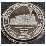 NEVADA RAILWAY 1oz SILVER COIN (882 Z)