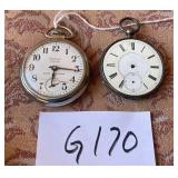 487 - TWO VINTAGE POCKETWATCHES (G170)