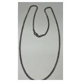 STERLING SILVER LINK CHAIN 20INCH 10.10GRS