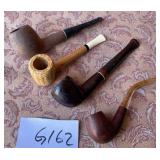 487 - FOUR VINTAGE TOBACCO PIPES (G162)