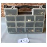 487 - ORGANIZER BOX WITH COSTUME JEWELRY (G186)