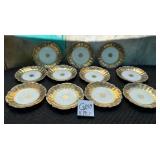 487 - ELEVEN PIECES LIMOGES PLATES (G259)