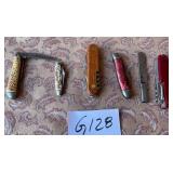 487 - LOT OF COLLECTIBLE POCKET KNIVES (G128)