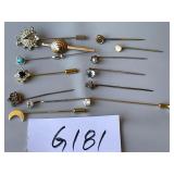 487 - LOT OF VINTAGE STICK PINS (G181)