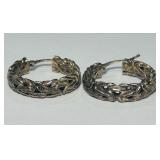 STERLING SILVER EARRINGS 10.80GRS