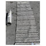 487 - TWO WOVEN RUNNER RUGS (G240)