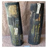 487 - TWO PIECES AGED & SEALED IRONWOOD (G221)