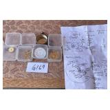 487 - MIXED LOT OF VINTAGE POCKET WATCH PARTS