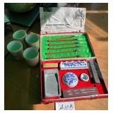 487 - VINTAGE CALIGRAPHY SET, BRUSHES (A108)