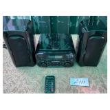 487 - MAGNAVOX PORTABLE STEREO WITH REMOTE (A111)