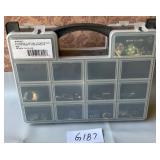 487 - ORGANIZER BOX & COSTUME JEWELRY (G187)