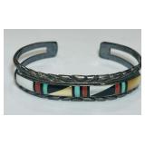 STERLING SILVER CUFF BRACELET 22.70GRS