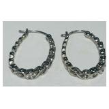 STERLING SILVER EARRINGS 5.10GRS