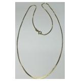 STERLING SILVER GOLD PLATED CHAIN 20 INCH 4.60GRS
