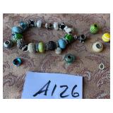 487 - PANDORA -STYLE CHARM BRACELET (A126)