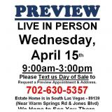 PREVIEW LIVE IN PERSON - Wednesday, April 15th