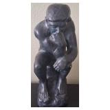 J5 - "THE THINKER" STATUETTE 16"T (N12)