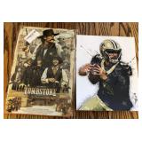 J5 - TOMBSTONE PRINT & NEW ORLEANS DREW BREES