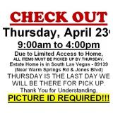 AUCTION PICK UP DAY & HOURS