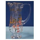 489 - VINTAGE ROMANIAN CRYSTAL PITCHER (N31)