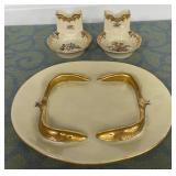 488 - SARDINE PLATE & PORCELAIN HOLDER (M124)