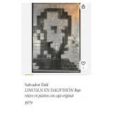 488 - "LINCOLN IN DALIVISION" ART FRAMED (J102)