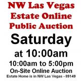 WELCOME TO OUR SAT. @10am ONLINE PUBLIC AUCTION
