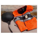 11 - HARLEY-DAVIDSON SAFETY VEST & HELMET