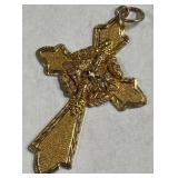 10K BLACK HILLS GOLD CROSS, 5 GRAMS