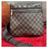 357 - LV CHECKERBOARD CROSS BODY BAG