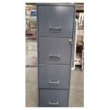 11 - FOUR-DRAWER FILE CABINET WITH KEYS