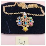 502 - FLORENZA COSTUME JEWELRY NECKLACE (R25)