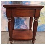 11 - WOODEN SIDE TABLE