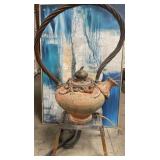 11 - SCULPTURED STONEWARE TEAPOT 67"T (R21)