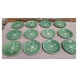 11 - LOT OF BORDALLO PINHEIRO CABBAGE LEAF PLATES