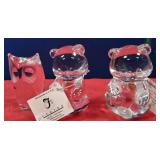 N - OWL & FENTON BEARS FIGURINES (N86)