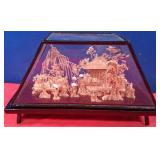 N - CARVED DIORAMA IN DISPLAY (N91)
