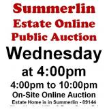 WELCOME TO OUR WED. @4pm ONLINE PUBLIC AUCTION