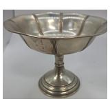 Q - STERLING SILVER PEDESTAL DISH W89)