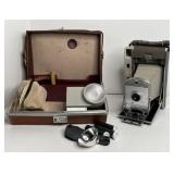 VINTAGE POLAROID LAND CAMERA WITH ACCESSORIES