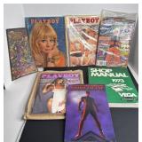 LARGE LOT OF VINTAGE MAGAZINES PLAYBOY ETC