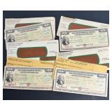 LOT OF FOUR VINTAGE $25 US SAVINGS BONDS
