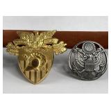 RARE WEST POINT CADET & US AIR FORCE HAT BADGES