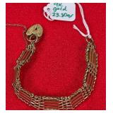 Q - 9K GOLD BRACELET (W6)