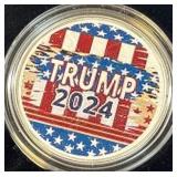 DONALD TRUMP - ONE OUNCE .999 FINE SILVER (J9)